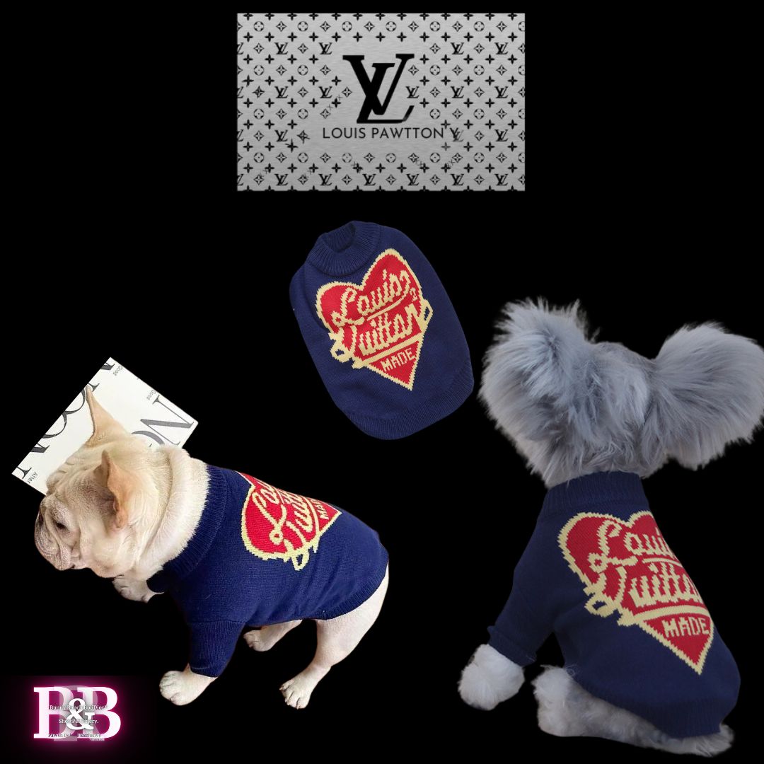 LV "HeartBreaker" Plush-Ribbed-Sweater