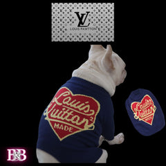 LV "HeartBreaker" Plush-Ribbed-Sweater