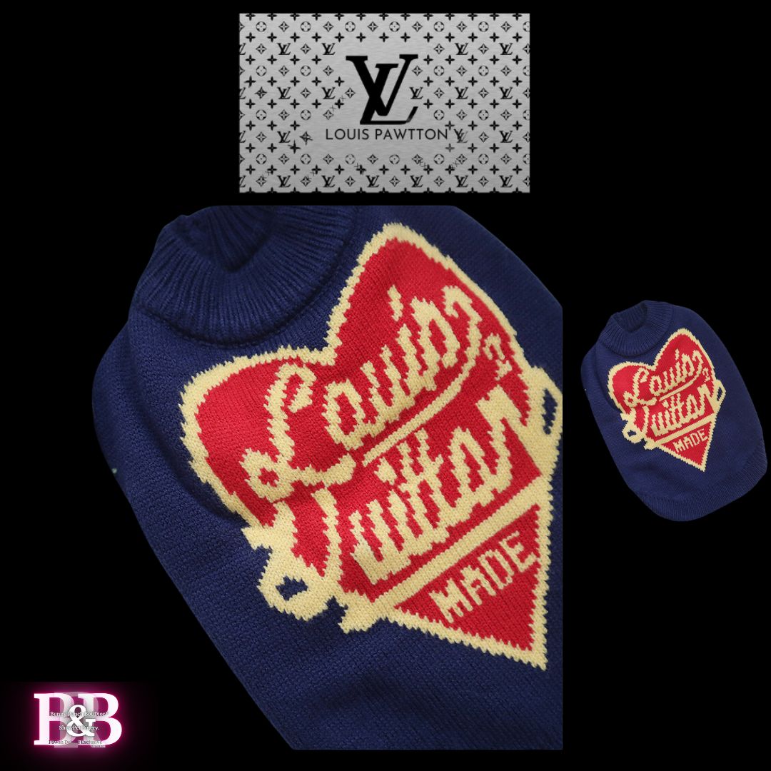 LV "HeartBreaker" Plush-Ribbed-Sweater