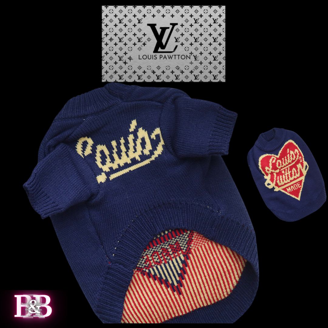 LV "HeartBreaker" Plush-Ribbed-Sweater