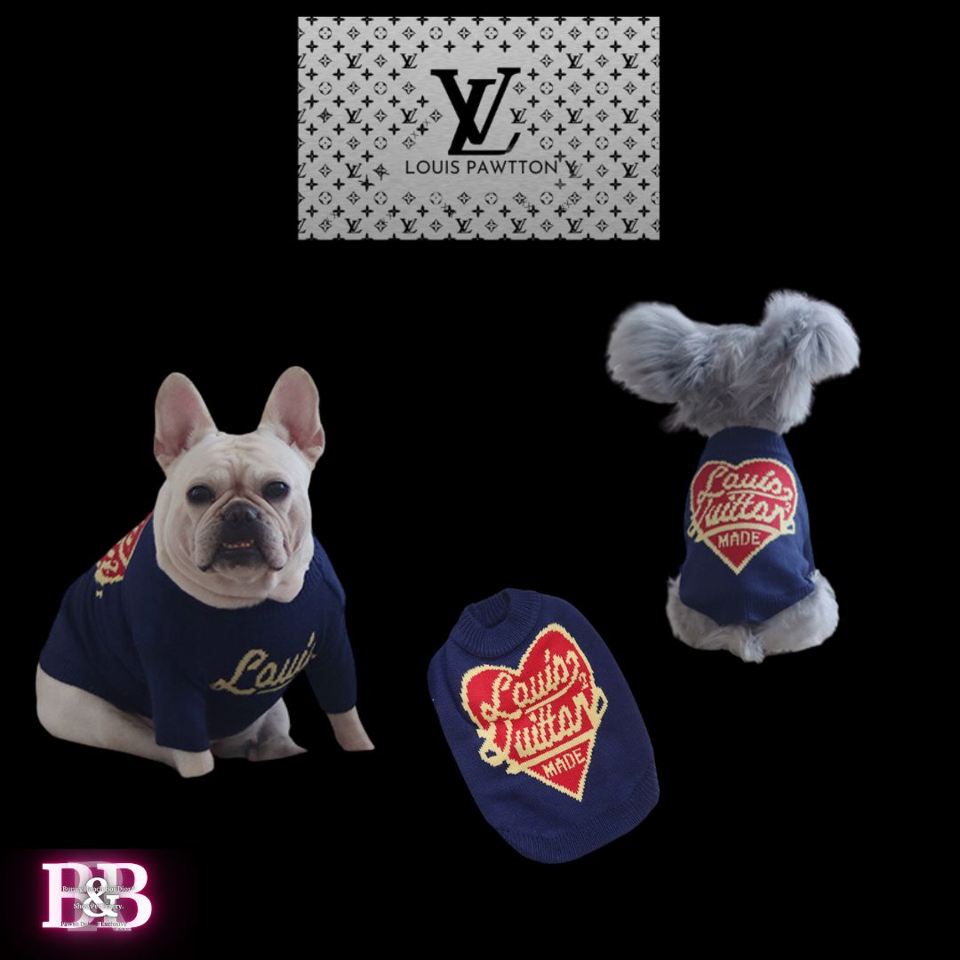 LV "HeartBreaker" Plush-Ribbed-Sweater