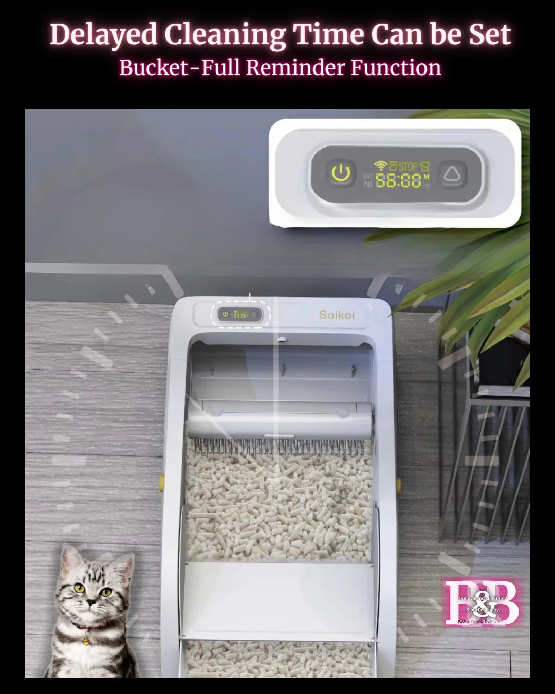 NEW  -IQ Intelligent InfaRed Design| Auto // Touch Control|Self Cleaning Cat Litter Box