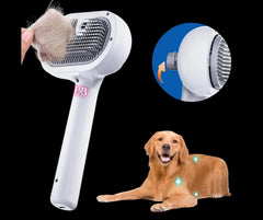 ANTI-SHED -Recharchable Hair Remover -&- Steam Cleaner Pet Grooming Brush