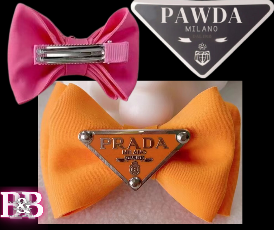 Prada-Badged -Big-Bow-FurPin