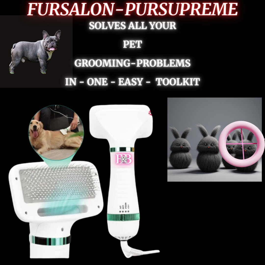 Pet Electric DeluXe-Massage / Anti-Shed-Comb / BlowDry-Fur-Styler