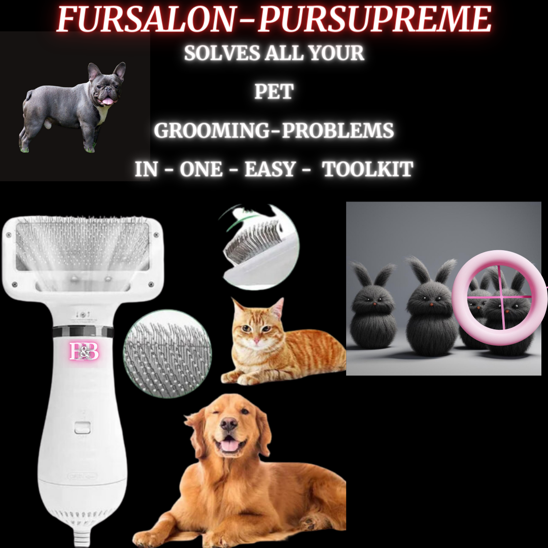 Pet Electric DeluXe-Massage / Anti-Shed-Comb / BlowDry-Fur-Styler